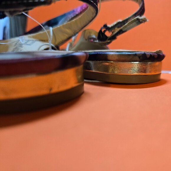 NEW FLORAL SLING BACK FLATS NEVER WORN SIZE 9M - Picture 8 of 10